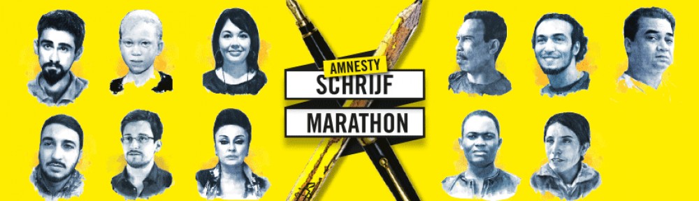Afbeeldingsresultaat voor amnesty schrijfmarathon 2016